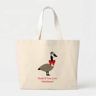 Kerst Canadese Gans Boodschappentas Grote Tote Bag