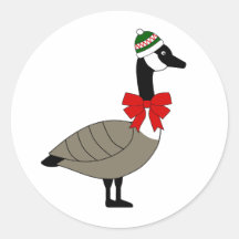 Kerst Canadese Gans Stickers