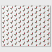 Kerst Canadese Ganzen Inpakpapier (Vlak)
