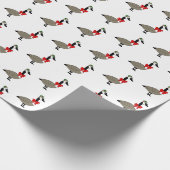 Kerst Canadese Ganzen Inpakpapier (Hoek)