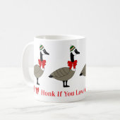 Kerst Canadese Ganzen Mok (Voorkant links)