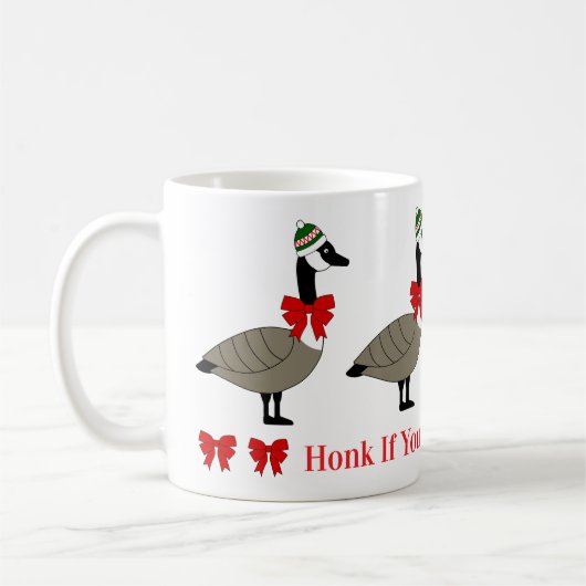 Kerst Canadese Ganzen Mok (Links)