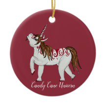 Kerst Candy Cane Eenhoorn