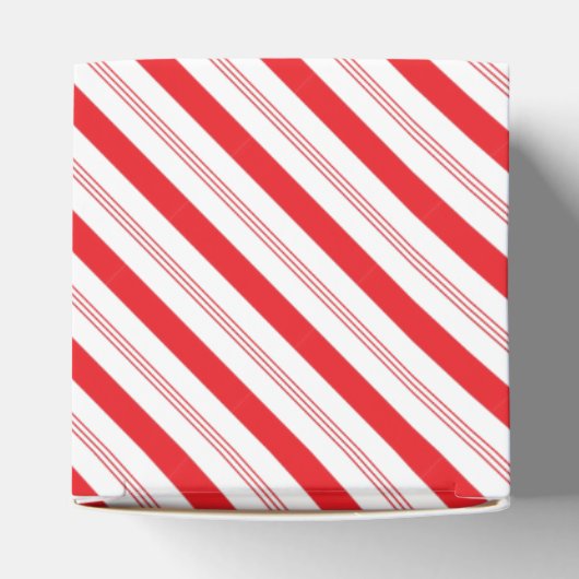 Kerst Candy Cane Gestreepte geschenkdoos Bedankdoosjes (Bovenkant)