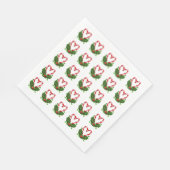 Kerst Candy Cane Hearts Vakantie Party Zoet Servet (Hoek)