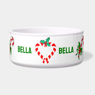 Kerst Candy Cane Pet Food Bowl, Pet Dog, Kat Voerbakje