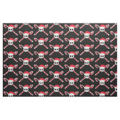 Kerst Candy Cane Pirate Skull Stof (Fat Quarter)