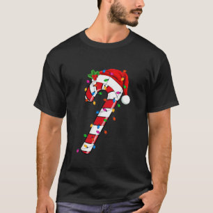 Kerst Candy Cane Santa Xmas Kinder Peuter Jeugd T-shirt