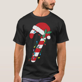 Kerst Candy Cane Santa Xmas Kinder Peuter Jeugd T-shirt