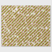 Kerst Candy Cane Sparkles, WY G R Cadeaupapier (Vlak)
