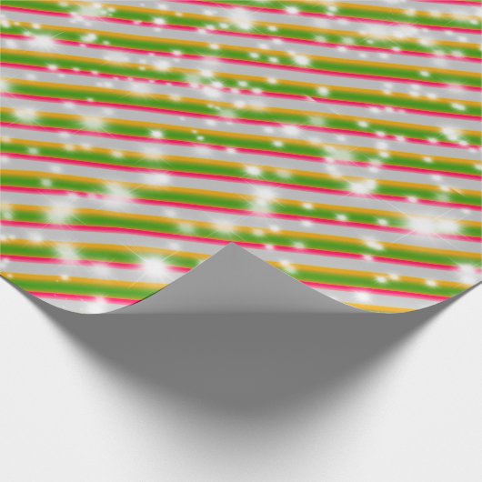 Kerst Candy Cane Sparkles, WY G R Cadeaupapier (Hoek)