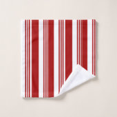 Kerst Candy Cane Stripe gepersonaliseerde handdoek (Wasdoekje)