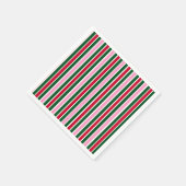 Kerst Candy Cane Stripes in Roze Groen en Rood Servet (Hoek)