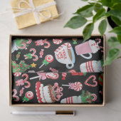 Kerst Candy Cane Sweets Patroon Tissuepapier (Geschenk)
