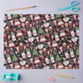 Kerst Candy Cane Sweets Patroon Tissuepapier (Craft)