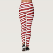 Kerst Candy Cane Vakantie Leggings (Achterkant)