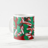 Kerst Candy Cane Vakantie Mok (Voorkant links)