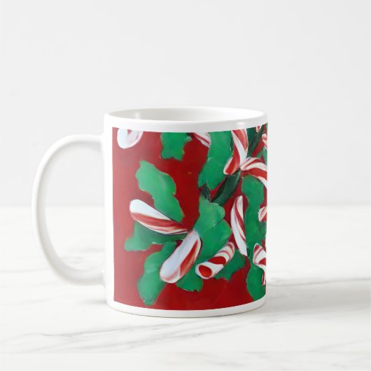 Kerst Candy Cane Vakantie Mok (Links)