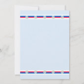 Kerst Candy Canes Blauw Kaart (Achterkant)