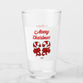 Kerst Candy Canes Glazen Tumbler (Achterkant)