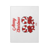 Kerst Candy Canes Notitieblok (27,9 cm x 21,6 cm) (Linkerzijde)
