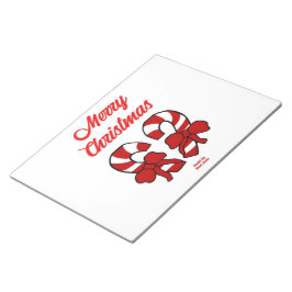 Kerst Candy Canes Notitieblok (27,9 cm x 21,6 cm)