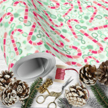 Kerst-Candy Canes op Paisley Textuur