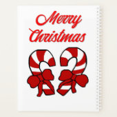 Kerst Candy Canes Standard Planner (Achterkant)