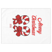 Kerst Candy Canes Tafelkleed (Voorkant (Horizontaal))