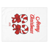 Kerst Candy Canes Tafelkleed (Voorkant (Horizontaal))