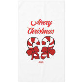 Kerst Candy Canes Tafelkleed (Voorkant)
