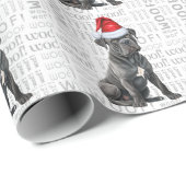 Kerst Cane Corso voor Hondenliefhebber Vakantie Cadeaupapier (Rol Hoek)