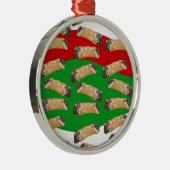 Kerst Cannoli Metalen Ornament (Rechts)