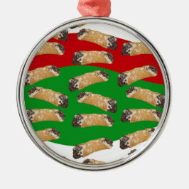 Kerst Cannoli Metalen Ornament
