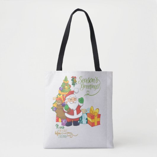Kerst Canvas tas / boodschappentas (Voorkant)