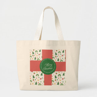 Kerst canvas tas om te winkelen