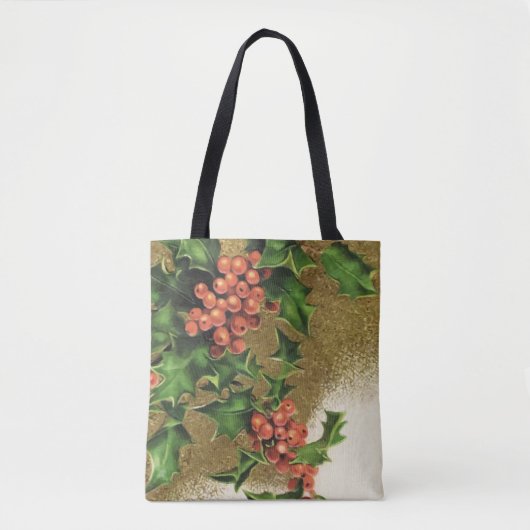 Kerst Canvas tas  Sinterklaas Retro Xmas (Voorkant)