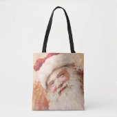 Kerst Canvas tas  Sinterklaas Retro Xmas (Voorkant)