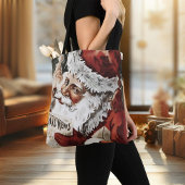 Kerst Canvas tas  Sinterklaas Retro Xmas
