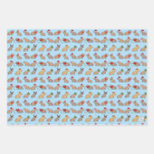 Kerst Capybara Schattige Zoo Dier Hand-getrokken Inpakpapier Vel (Voorkant 3)