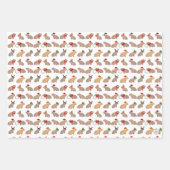 Kerst Capybara Schattige Zoo Dier Hand-getrokken Inpakpapier Vel (Voorkant)