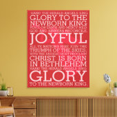 Kerst Carol Canvas Mark de Herald (Insitu (Woonkamer))