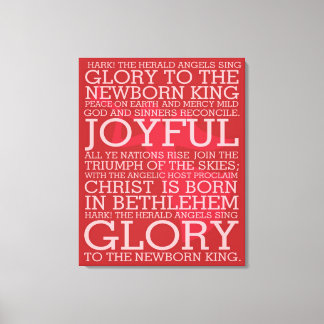 Kerst Carol Canvas Mark de Herald