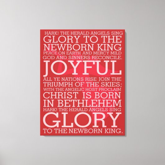 Kerst Carol Canvas Mark de Herald (Voorkant)