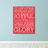 Kerst Carol Canvas Mark de Herald Afdruk (Insitu (Houten vloer))