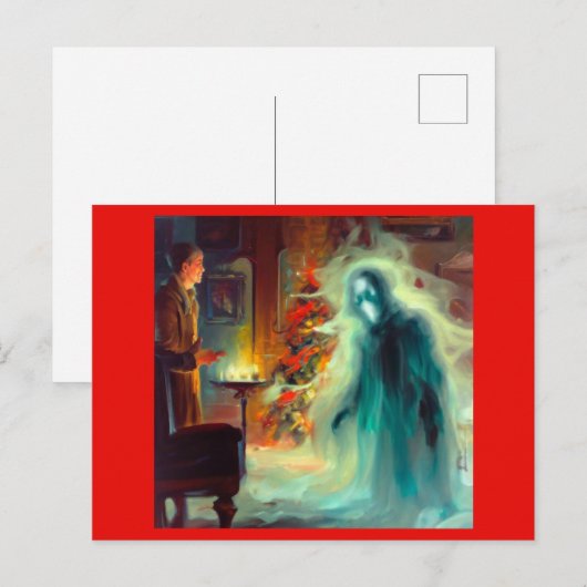 Kerst Carol Ghost of Christmas Future Feestdagenkaart (Voorkant / Achterkant)