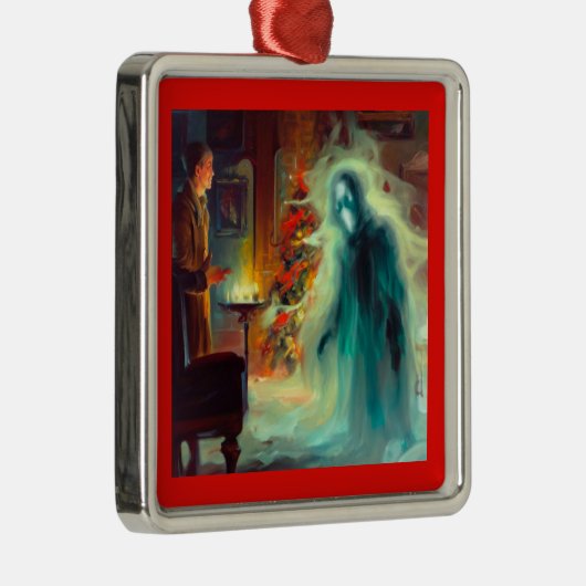 Kerst Carol Ghost of Christmas Future Metalen Ornament (Rechts)