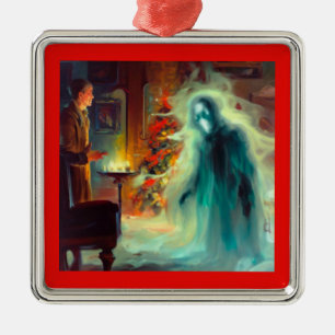 Kerst Carol Ghost of Christmas Future Metalen Ornament