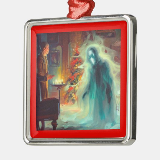 Kerst Carol Ghost of Christmas Future Metalen Ornament (Links)