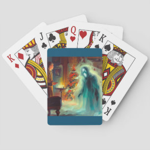 Kerst Carol Ghost of Christmas Future Pokerkaarten